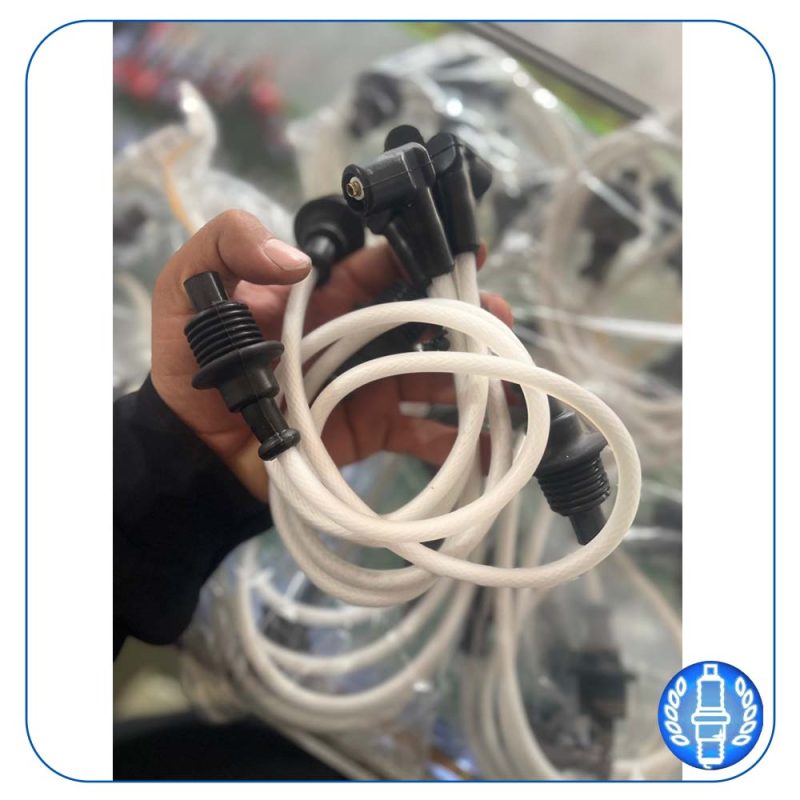 وایر تقویتی پژو 405 تمام سیلیکون دوسر برنجی استوک